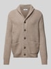 GRAN SASSO Strickjacke mit Knopfleiste Sand