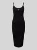 Tommy Jeans Midikleid in Ripp-Optik Black