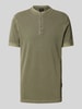 Strellson Regular Fit Poloshirt mit Stehkragen Modell 'Phillip' Oliv