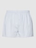 Hanro Boxershort met ruitmotief, model 'Fancy Woven Boxer' Lichtgrijs