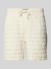 Only & Sons Regular Fit Sweatshorts mit Strukturmuster Modell 'TEL BRADDOCK' Offwhite
