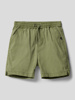 Quiksilver Korte broek met labeldetails, model 'TAXER' Olijfgroen