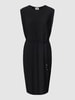 s.Oliver BLACK LABEL Knielanges Kleid mit Plisseefalten Black