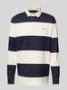 Gant Sweatshirt mit Polokragen Modell 'RUGGER' Marine