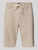 BOSS Orange Tapered Fit Chinoshorts mit Strukturmuster Sand