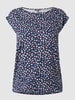 Montego T-Shirt aus Baumwoll-Modal-Mix Dunkelblau