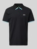 BOSS Green Regular Fit Poloshirt mit Label-Print Modell 'Paddy Lux Heritage' Black