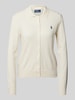 Polo Ralph Lauren Strickjacke mit Knopfleiste Offwhite