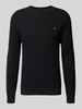 Christian Berg Men Strickpullover mit Label-Detail Black