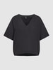 Vero Moda Blousetop met V-hals, model 'NATALI' Zwart