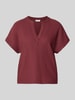 s.Oliver RED LABEL Regular Fit T-Shirt in Crinkle-Optik Bordeaux