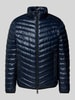 Tom Tailor Regular fit gewatteerd jack met mesh details Donkerblauw