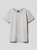 Kabooki T-shirt met ronde hals, model 'THEODOR' Middengrijs gemêleerd