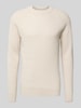 Casual Friday Strickpullover mit Rundhalsausschnitt Modell 'Kristian' Offwhite
