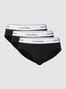 Calvin Klein Underwear Slip mit elastischem Bund im 3er-Pack Black