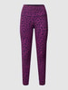 NIKE TRAINING Leggings mit Animal-Print Lila