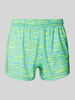 Puma Slim Fit Badeshorts mit Logo-Print Gelb
