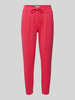 ICHI Slim fit sweatpants met tunnelkoord, model 'KATE' Fuchsia