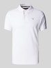 Barbour Slim fit poloshirt met labelstitching Wit