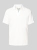 MC2 Saint Barth Slim fit poloshirt met V-hals, model 'JEREMY - TERRY' Wit