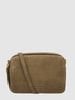Les Visionnaires Crossbody Bag aus Veloursleder Modell 'Emily'  Olivgrün