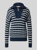 Tommy Hilfiger Regular Fit Troyer aus reiner Wolle Marine