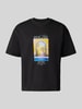 JACK & JONES T-Shirt mit Motiv-Print Modell 'SANREMO' Black