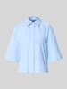 Soyaconcept Regular Fit Hemdbluse im Halbarm-Design Modell 'Netti' Hellblau