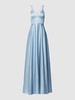 Jake*s Cocktail Abendkleid mit gelegten Falten Hellblau