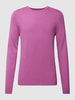 MCNEAL Gebreide pullover met ronde hals Fuchsia gemêleerd