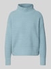 Only Regular fit gebreide pullover met ronde hals en kraag, model 'GLOBE' Oceaanblauw