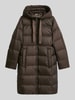 Marc O'Polo Regular Fit Daunenmantel mit Label-Print Dunkelbraun