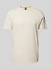 BOSS Orange T-Shirt mit Label-Print Modell 'Tegood' Beige