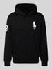Polo Ralph Lauren Hoodie mit Logo-Stitching und Känguru-Tasche Black
