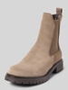 Tamaris Chelsea boots van leermix Taupe