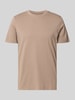 s.Oliver RED LABEL Regular Fit T-Shirt aus reiner Baumwolle Beige