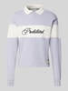 PROHIBITED Sweatshirt aus reiner Baumwolle Hellgrau Melange