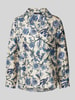 Weekend Max Mara Zijden blouse met reverskraag, model 'ONCIA' Marineblauw