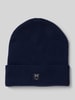 Knowledge Cotton Apparel Mütze aus reiner Wolle Modell 'Merino' Marine