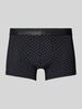 HOM Boxershort met elastische band met label, model 'Max' Zwart