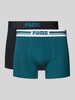 Puma Boxershort met label in band in een set van 2 stuks, model 'EVERYDAY' Petrol