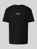 Tom Tailor Denim Relaxed Fit T-Shirt aus reiner Baumwolle Black