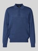 MAERZ Muenchen Strickpullover aus Merinowolle Rauchblau