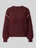 FREE/QUENT Strickpullover mit Rundhalsausschnitt Modell 'Kinlock' Bordeaux