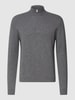Mango Strickpullover mit Reißverschluss Modell 'cashp' Anthrazit