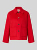 Marc O'Polo Regular fit wollen jack met opgestikte zakken Lichtrood
