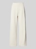 Jake*s Casual Wide Leg Stoffhose mit elastischem Bund Ecru