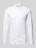 Desoto Slim fit zakelijk overhemd met kentkraag Wit