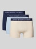 Polo Ralph Lauren Underwear Boxershort met band met label in een set van 3 stuks Middengrijs