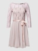 Swing Cocktailkleid aus Häkelspitze Modell 'STAMM' Altrosa